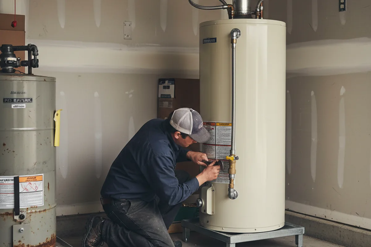 Water heater and shutoff valve replacement in Honokaa